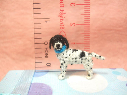 Mini English Pointer - Tiny Crochet Dog Stuffed Animals - Made To Order