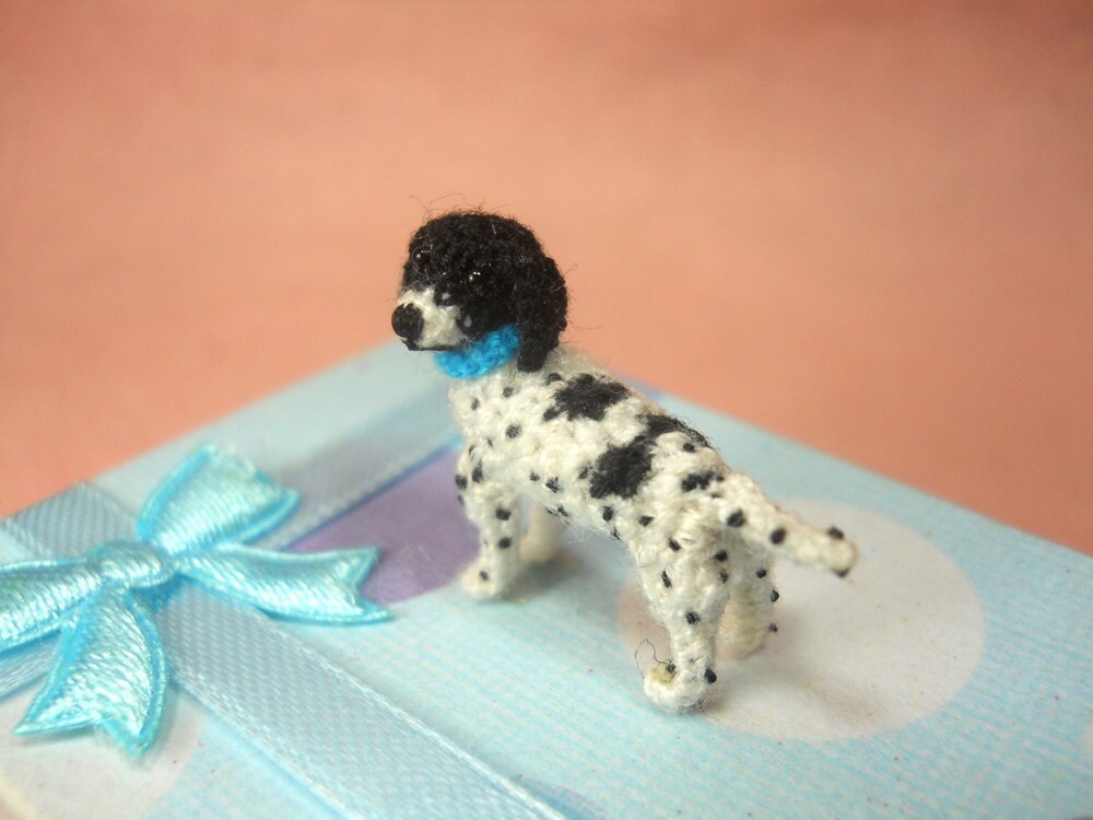 Mini English Pointer - Tiny Crochet Dog Stuffed Animals - Made To Order