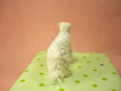 Mini White Borzoi - Micro Crochet Miniature Dog Stuffed Animals - Made To Order